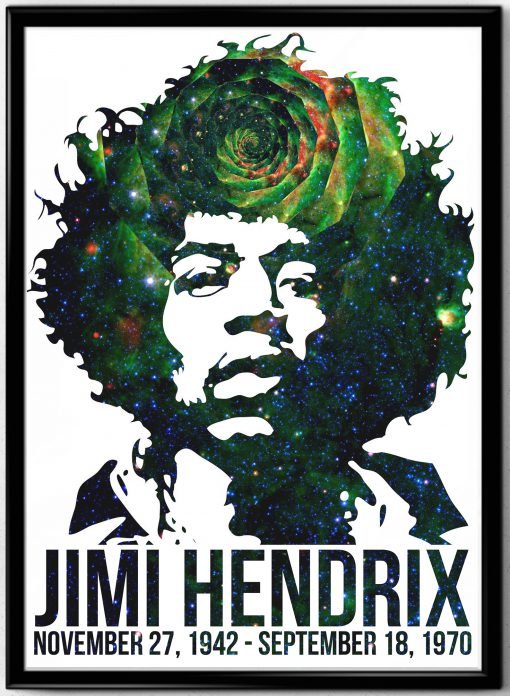 Jimi Hendrix Graphic Poster