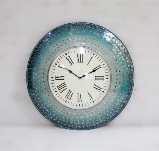 mosaic wall clock