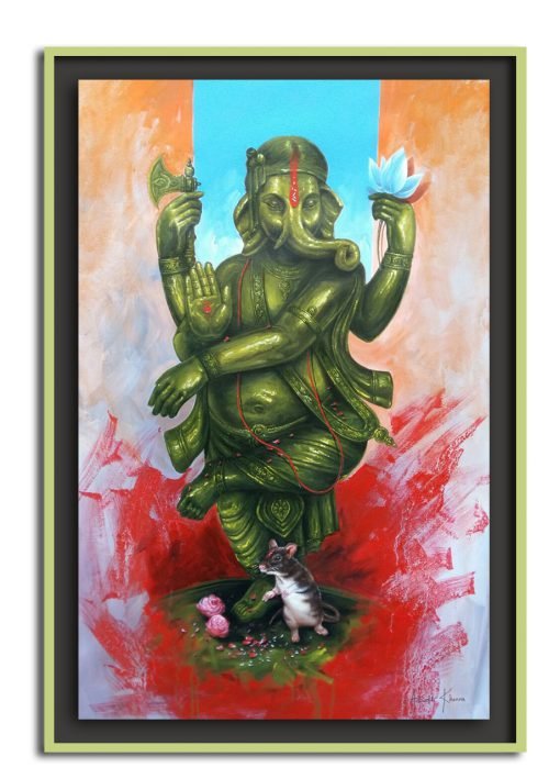 Ganesha Acrylic Painting