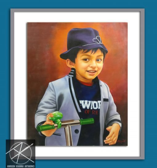 boy portrait painting
