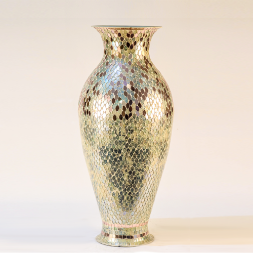 hony comb mosaic vase