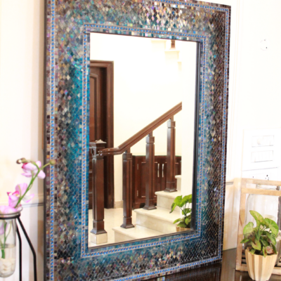 Mosaic Framed Mirror