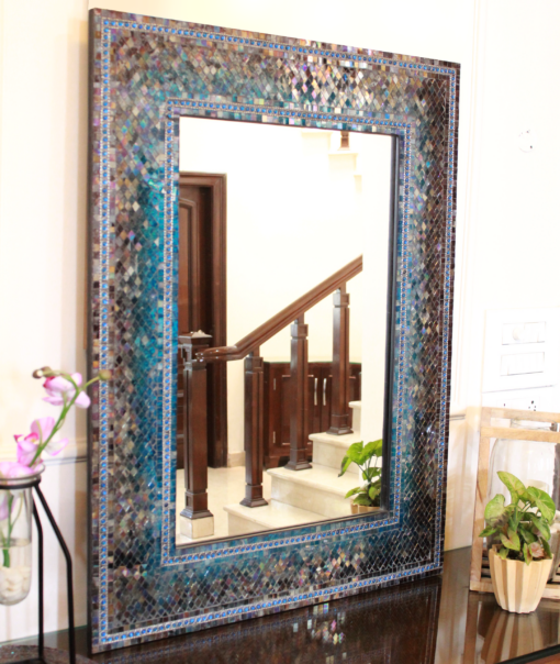 Mosaic Framed Mirror