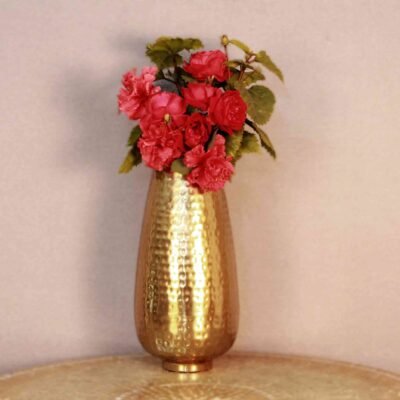 Hammered Style Flower Vase