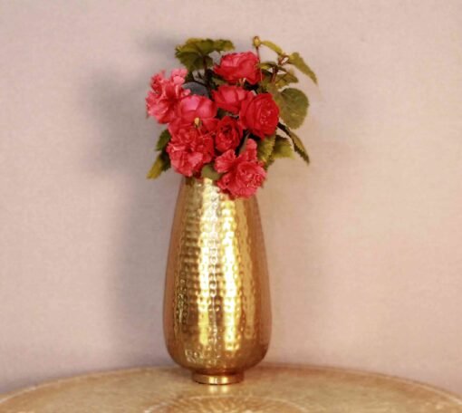 Hammered Style Flower Vase